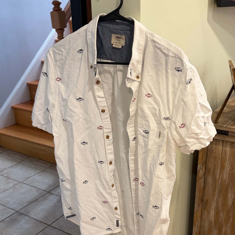 vans button up shirt